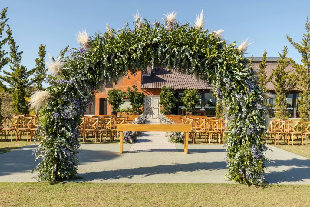 A foliage arch